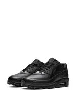 Nike Air Max 90 Leather Triple Black - Image 3