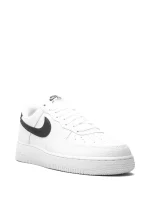 Nike Air Force 1 Low ‘07 White Black Pebbled Leather - Image 2