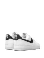 Nike Air Force 1 Low ‘07 White Black Pebbled Leather - Image 3
