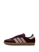 adidas Samba OG Maroon Sand Strata Pony - Image 4