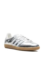 adidas Samba OG Silver Metallic Cracked Leather - Image 2